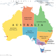 Australian States and Territories | Mappr