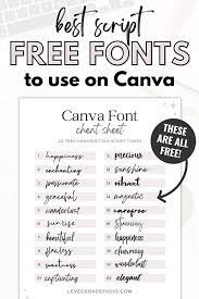 The Best Free Fonts In Canva That Are Handwritten Script And Free For Commercial Use Le In 2021 Best Free Script Fonts Free Handwritten Script Fonts Free Script Fonts