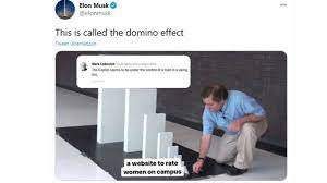 — elon musk (@elonmusk) september 9, 2019. Elon Musk Postet Ein Bild Von Dominosteinen Und Attackiert Zuckerberg Stern De