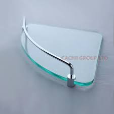 Accent your bathroom with this 9 x 9 glass corner shelf in white. Bathroom Fitting Hardware Single Tier Corner Shelf Corner Glass Wall Shelves Shower Room Shelf Free Shipping Shelf Mirror Shelf Clocksshelf Pallet Aliexpress