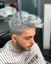If your hair is already dyed, you may need to have the current color removed since color can't lift color. 7 Best Silver Hair Dye Men Ideas Mens Hair Colour Men Hair Color Silver Hair