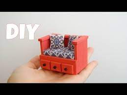 kendin yap minyatur kose koltuk yapimi dollhouse miniatures youtube minyaturler kendin yap fikirleri barbie furniture