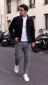 Monochrome Dressing Style For Men 5 Outfits To Try Mens Casual Outfits Man Dressing Style Mens Fashion Casual Outfits