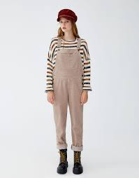 Fitilli Kadife Uzun Salopet Pull Bear Profesyonel Kiyafetler Gunluk Tarzlar Moda Trendleri