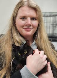 We are happy to announce that precious Carlotta has a home!! This sweet cat  came to us with a heart of gold. Most cats come in and are afraid for at  least