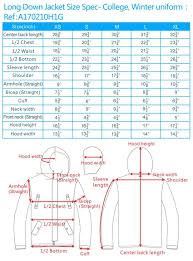 secondary school uniform size chart schoolwear sizing guide