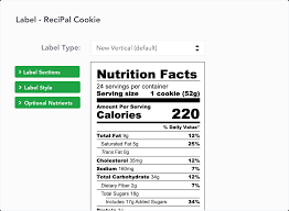 If you want to control your calorie and vitamines intake then these templates can on this page you we will gather various nutrional charts that you can use and modify at your own will. Create Generate Nutrition Labels Nutritional Label Creator Software Recipe Costing Inventory Management Recipal