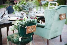 Wintry California Vineyard Styled Shoot Wedding Chair Decorations Vintage Velvet Chairs Wedding Table Setup