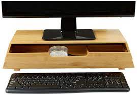 Create a space that allows you to work at ease by browsing our collection of computer desks. Monitor Stand Monitor Riser With Pull Out Drawer For Computer Laptop Desk Ipad Bamboo Eco Friendly For Home Office Bt 2223 China Computer Desk Laptop Stand Made In China Com