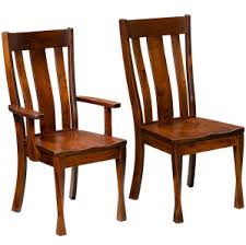 Vonda Quick Ship Classic Dining Chairs with Solid Wood Backs