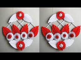Diy Simple Home Decor Wall Door Decoration Cvety Iz Bumagi Paper Craft Ideas 17 Youtube Paper Decorations Diy Paper Flower Tutorial Flower Crafts