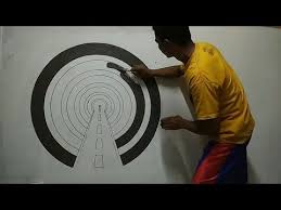 3d Optical Illusion Higway 3d Wall Painting Wall Mural Tunnel 3d Youtube Di 2020 Mural Seni Dinding Painting