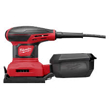 The retractable locking hood exposes the top of the sanding belt for use in a variety of applications. Milwaukee 3 Amps Corded 4 1 4 In Palm Sander Ace Hardware