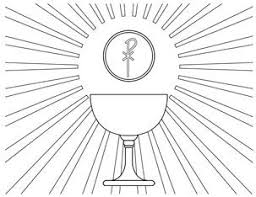 Holy eucharist / first communion catholic coloring page. Pin On Free Catholic Downloads