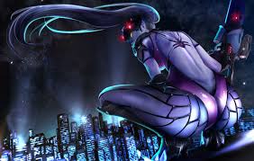 Her real name is amélie lacroix (née guillard). Wallpaper Widowmaker Overwatch Am Lie Lacroix Sniper Rifle Yellow Eyes Purple Skin Purple Hair Long Hair Tattoo City Video Games Video Game Girls Women 3000x1900 Unholy66 1313899 Hd Wallpapers Wallhere