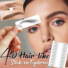 Eyebrows look different at a distance, and that's how most of the world is going to see you, so don't forget to check that angle out. 10pcs 1sheet Fashion 4d Eyebrows Makeup Waterproof Lasting Eyebrow Tattoo Sticker Water Based Brow Stickers False Eyebrows Henna Cosmetics Shopee Indonesia
