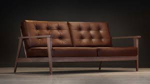 Shop world market for affordable accent chairs, armchairs, and living room chairs from around the world. The Mid Century Show Wood Sofa Brown Leather Century Modern