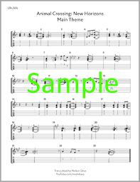 Music can be obtained by attending k.k. Animal Crossing New Horizons Main Theme Ukulele Tab Sheet Music Payhip