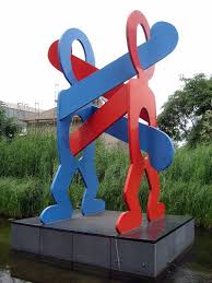 Keith Haring Berlin Tiergarten The Boxers Sculpture Wikipedia Keith Haring Keith Haring Art Haring Art