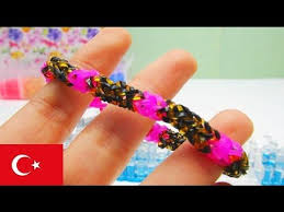 Lastik Bileklik Yapimi 3lu Single Diy Turkce Lastik Tokadan Bilezik Nasil Yapilir Bileklik Bilezik Lastik Bileklik