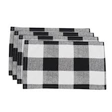 Black And White Buffalo Check Doormat You Should Join Joss And Main I Did Shabby Chic Fall Black And White Decor Placemats