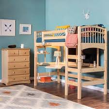 Mckenzie 2 Piece Twin Study Loft Bedroom Set With Images Twin Loft Bed Bunk Beds With Stairs Chic Bedroom Design