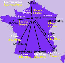 Tout se les trains partent depuis 3 gares facilement et directement accessibles depuis paris en transports en commun. France Maps For Rail Paris Attractions And Distance France Map Road Trip France France Itinerary