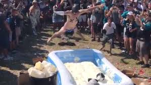 The official source of the latest jaguars front office roster. Jaguars Tailgater Belly Flops Into Mini Pool Filled With Mayo In Intensely Creepy Costume Article Bardown