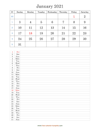You can print a january 2021 calendar quickly and easily. Printable 2021 January Calendar Grid Lines For Daily Notes Vertical Free Calendar Template Com