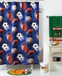 Crafted from manufactured wood with a white or espresso finish, this piece sports three open shelves, as well as an additional shelf below the cabinet door. Jay Franco Bath Accessories Play Ball Shower Curtain Shower Curtains Accessories Bed Bath Macy S Sports Themed Room Bathroom Themes Sports Bathroom