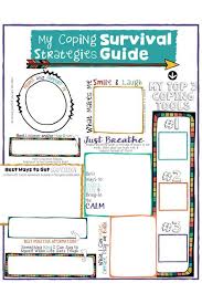 Coping Skills For Kids A Fun Coping Strategies Survival Guide Worksheet Kids Coping Skills Coping Skills Activities School Counseling Lessons