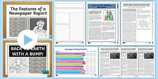 What are the features of a newspaper bbc bitesize. Y5 Recounts Newspaper Report Model Example Text