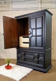 Black Armoire Thomasville Dresser Chest Wardrobe By Uniquebyruth From Unique By Ruth Of Rockville Md Attic Solid Wood Armoire Armoire Armoire For Sale