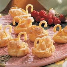 Wedding Swan Cream Puffs Cream Puffs Cream Puff Swans Recipe Food