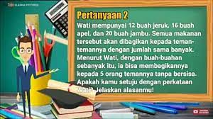 2 + 1 = 3 4 4 4 1 2 1 4 c. Wati Mempunyai 12 Buah Jeruk 16 Buah Apel Dan 20 Buah Jambu Apakah Kamu Setuju Perkataan Wati Tribun Pontianak