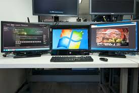 How To Create An Insane Multiple Monitor Setup With Three Four Or More Displays Multiple Monitor Setup Computer Setup Monitor