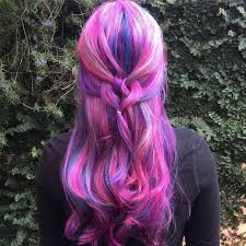 Pink hair, blue hair, purple hair. Rainbow Hairstyle Ideas Bertanya Y