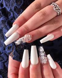 Check out our acrylic nails short ideas for the best acrylic nail colors such as light pink, yellow and more to get the perfect manicure that you are dreamt of! 120 Best Coffin Nails Ideas That Suit Everyone White Coffin Nails Floral Nails Fake Nails