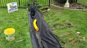 The drainage should be installed at a low point in the affected. Why Gravel French Drains Are Better With Corrugated Pipe And Geo Textile Fabric Youtube
