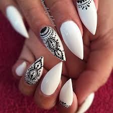 Black And White Nail Art Design 30 Stylish Black White Nail Art Designs For Creative Juice Almond Nails Designs Stiletto Nails Designs Nail Art Designs