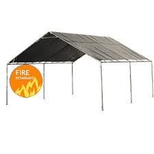Our canopies are designed so they can be used separately as a tarp. 18 X 20 1 3 8 High Peak With Fire Retardant Tarp