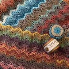 6 Day Boom Blanket With Lion Brand Mandala Tweed Stripes Pattern By Betty Mcknit Colo Crochet Blanket Patterns Striped Crochet Blanket Crochet Quilt Tutorial