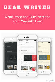 Bear Writing App For Mac Makes Writing On Your Mac A Joy Maqmodo Writing Note Writing Writers Write