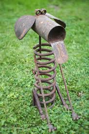 Junk Yard Hound Dog By Out Of My Mind Metal Works Recycled Metal Art Junk Metal Art Scrap Metal Art