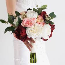 Peonies Roses And Greenery Make A Stunning And Rustic Autumn Wedding Bouquet Silk Bridal Bo Ivory Bouquet Wedding Flower Bouquet Wedding Peony Bouquet Wedding