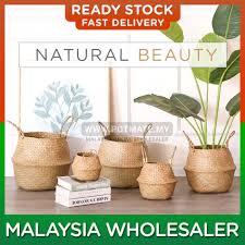 The cost of these sdn bhd is major merit because they come with low price tags despite their abundant benefits. Nordic Style Rattan Pot With Wooden Stand Indoor Deco Pot Indoor Garden