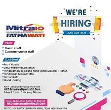 Explore tweets of mitra10 @mitra10official on twitter. Lowongan Kasir Staff Dan Customer Service Staff Atmago
