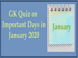 Oct 07, 2019 · 145+ trivia questions and answers for a challenging game night at home. Gk Quiz On Important Days In January 2021
