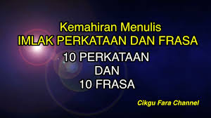 Diposting di.webdl 2008 drama indonesia romance. Kemahiran Menulis Tahun 2 Imlak Perkataan Dan Frasa Uniknya Budaya Kita Youtube