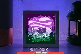 Baby Shark 3d Paper Cut Light Box Graphic By Lightbox Rinstore Creative Fabrica